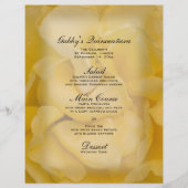 Yellow Rose Quinceañera Menu (Voorkant)
