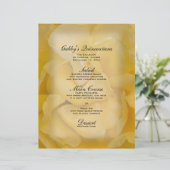 Yellow Rose Quinceañera Menu (Staand voorkant)