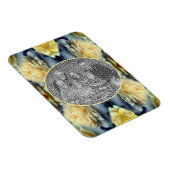 Yellow Rose Raindrops Lijst Creëer Uw eigen foto Magneet (Rechterzijde)