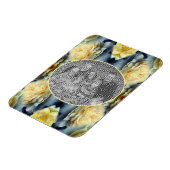 Yellow Rose Raindrops Lijst Creëer Uw eigen foto Magneet (Linkerzijde)