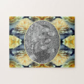 Yellow Rose Raindrops Lijst Voeg je eigen foto toe Legpuzzel (Horizontaal)