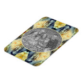 Yellow Rose Raindrops Lijst Voeg je eigen foto toe Magneet (Linkerzijde)