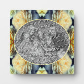 Yellow Rose Raindrops Voeg je eigen foto toe Fotoplaat (Voorkant)