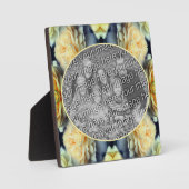 Yellow Rose Raindrops Voeg je eigen foto toe Fotoplaat (Voorkant)