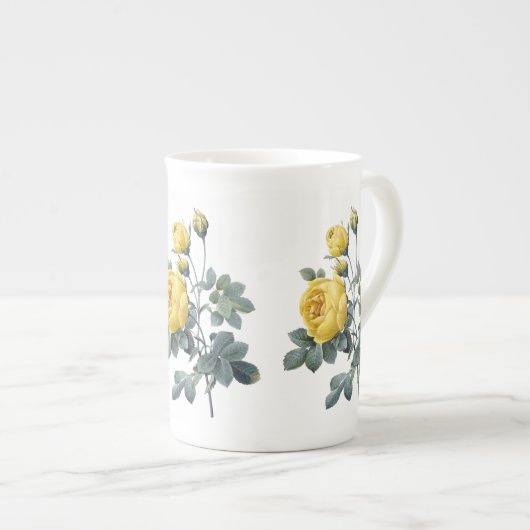 Yellow Rose Redoute Bone China Mok (Voorkant rechts)