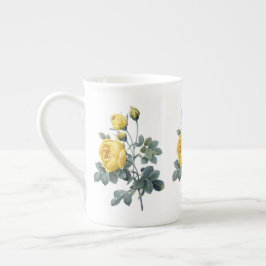 Yellow Rose Redoute Bone China Mok