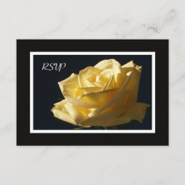 Yellow Rose RSVP Uitnodiging