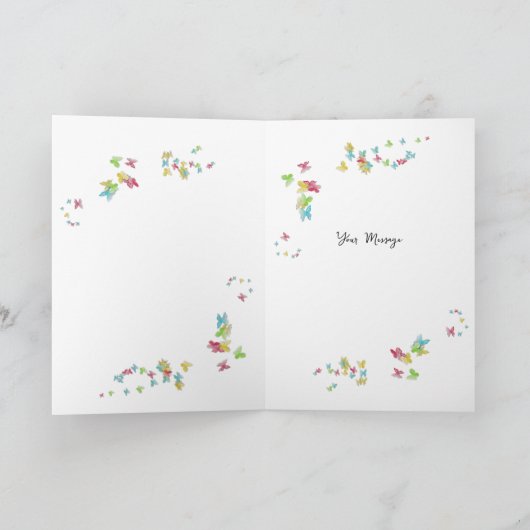 Yellow Rose Script Happy Jubileum Kaart (Binnen)