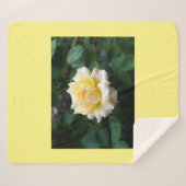 Yellow Rose Sherpa Blanket Deken (Voorkant (horizontaal))