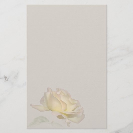 Yellow Rose Stationery Briefpapier (Voorkant)
