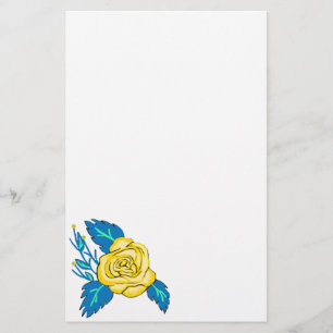 Yellow Rose Stationery Briefpapier