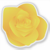 Yellow Rose Sticker (Voorkant)