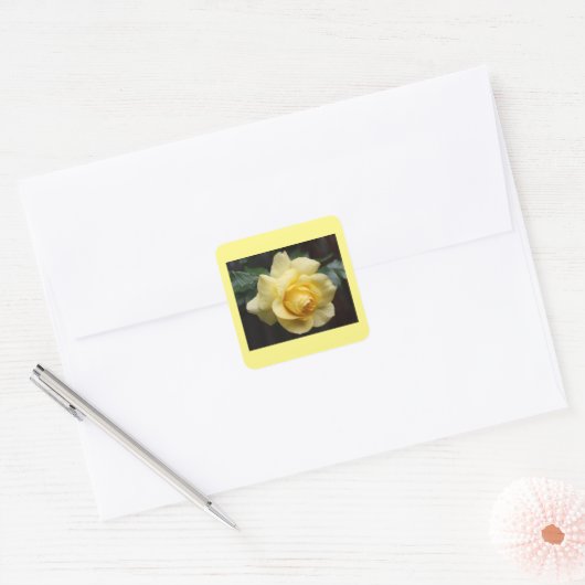 Yellow Rose Sticker (Envelop)