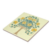  Yellow Rose Struik 1909 Kunst en ambacht Tegeltje (Zijkant)