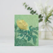Yellow Rose Style Foto Briefkaart (Staand voorkant)