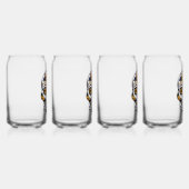 Yellow Rose Sugar Skull Blikvorm Glas (Rechts)