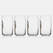 Yellow Rose Sugar Skull Blikvorm Glas (Links)