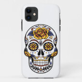 Yellow Rose Sugar Skull Case-Mate iPhone Case (Achterkant)