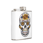 Yellow Rose Sugar Skull Heupfles (Rechts)