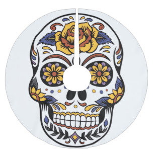 Yellow Rose Sugar Skull Kerstboom Rok