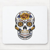 Yellow Rose Sugar Skull Muismat (Voorkant)