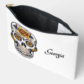 Yellow Rose Sugar Skull Naam / Verwijderen Etui (Open)