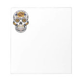 Yellow Rose Sugar Skull Notitieblok (Voorkant)