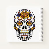 Yellow Rose Sugar Skull Notitieboek (Achterkant)