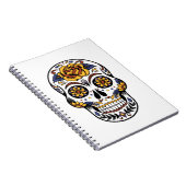 Yellow Rose Sugar Skull Notitieboek (Rechterzijde)