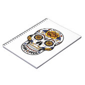 Yellow Rose Sugar Skull Notitieboek (Linkerzijde)