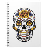 Yellow Rose Sugar Skull Notitieboek (Voorkant)