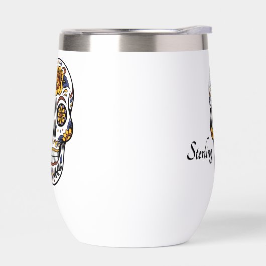 Yellow Rose Sugar Skull Persoonlijk (Links)