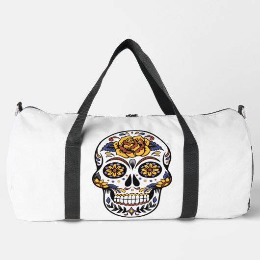 Yellow Rose Sugar Skull Persoonlijk Plunjezak (Voorkant)