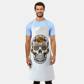 Yellow Rose Sugar Skull Schort (Gedragen)