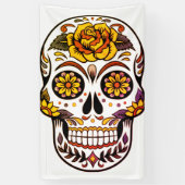 Yellow Rose Sugar Skull Spandoek (Verticaal)