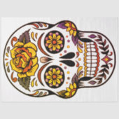 Yellow Rose Sugar Skull Tissuepapier (Voorkant)