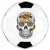 Yellow Rose Sugar Skull Voetbal (Voorkant)