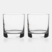 Yellow Rose Sugar Skull Whisky Glas (Links)