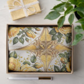 Yellow Rose Trendy Mooi Collectie Tissuepapier (Geschenk)