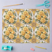 Yellow Rose Trendy Mooi Collectie Tissuepapier (Craft)