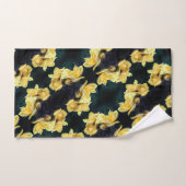 Yellow Rose Trio Abstract Patroon Bad Handdoek (Handdoek)
