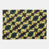 Yellow Rose Trio Abstract Patroon Theedoek (Horizontaal)