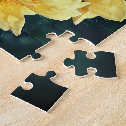 Yellow Rose Trio Lijst Creëer Uw eigen foto Legpuzzel (Zijkant)