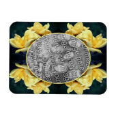 Yellow Rose Trio Lijst Creëer Uw eigen foto Magneet (Horizontaal)