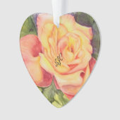 YELLOW ROSE VALENTIJN ORNAMENT (voorkant)