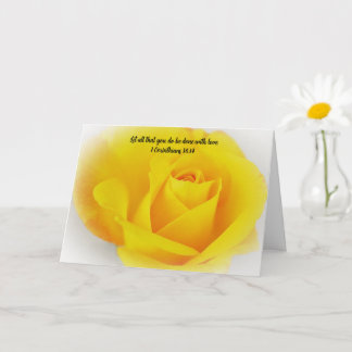 Yellow Rose Verzenden Liefde Bijbel Verse Care Kaa Kaart