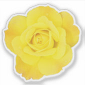 Yellow Rose Vriendschap Dag Vrienden Bruiloften Fl Sticker (Voorkant)