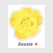 Yellow Rose Vriendschap Dag Vrienden Bruiloften Fl Sticker (Vel)
