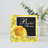 Yellow Rose Vrijgezellenfeest Kaart (Staand voorkant)