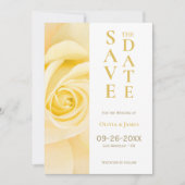 Yellow Rose Wedding Bewaar de datum Save The Date (Voorkant)